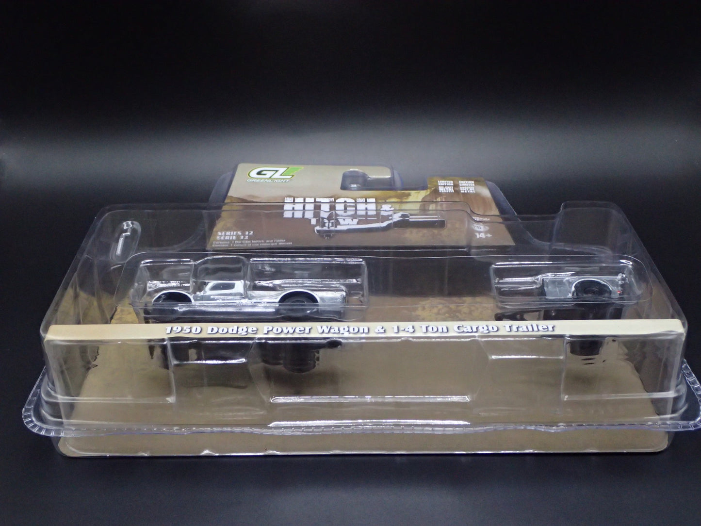 1950 DODGE POWER WAGON & CARGO TRAILER 2025 GREENLIGHT RAW CHASE HITCH & TOW 32