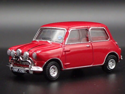 1959-1967 AUSTIN MINI COOPER S MK1 RED RARE 1:64 SCALE DIORAMA DIECAST MODEL CAR