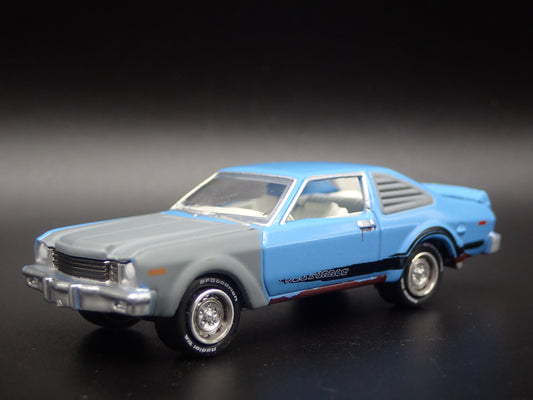 1976 76 PLYMOUTH VOLARE ROAD RUNNER BARN FIND BLUE 1/64 SCALE DIECAST MODEL CAR