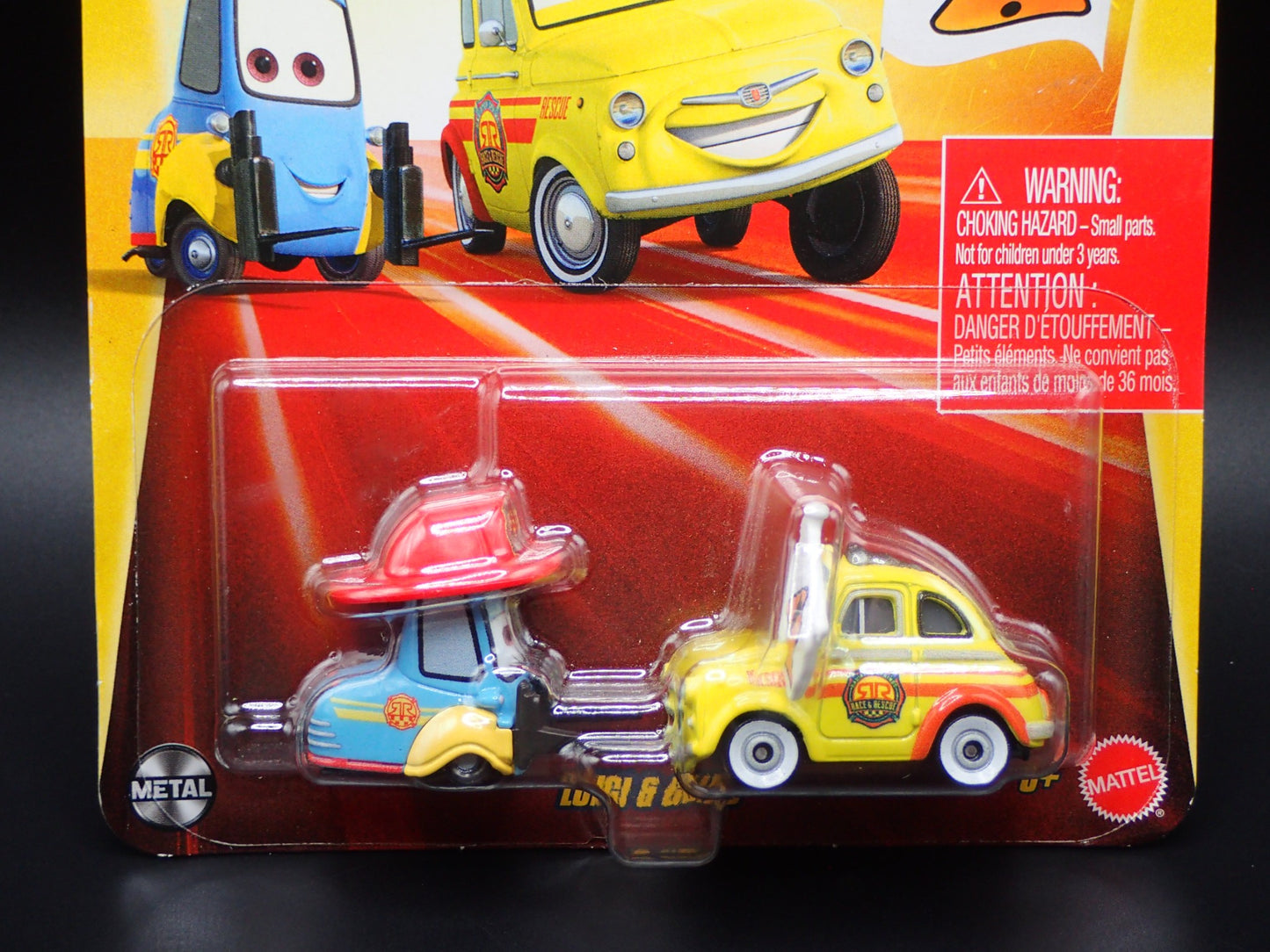 2025 DISNEY PIXAR CARS LUIGI & GUIDO RADIATOR SPRINGS RACE & RESCUE MATTEL RARE