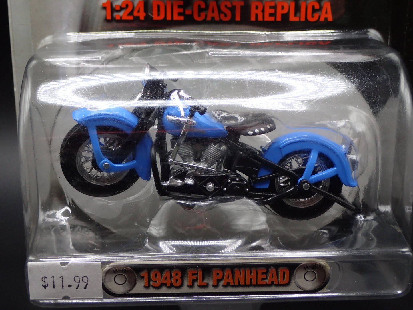 1948 48 FL PANHEAD HARLEY DAVIDSON MOTORCYCLE H-D 1:24 DIECAST MOTORCYCLE MODEL