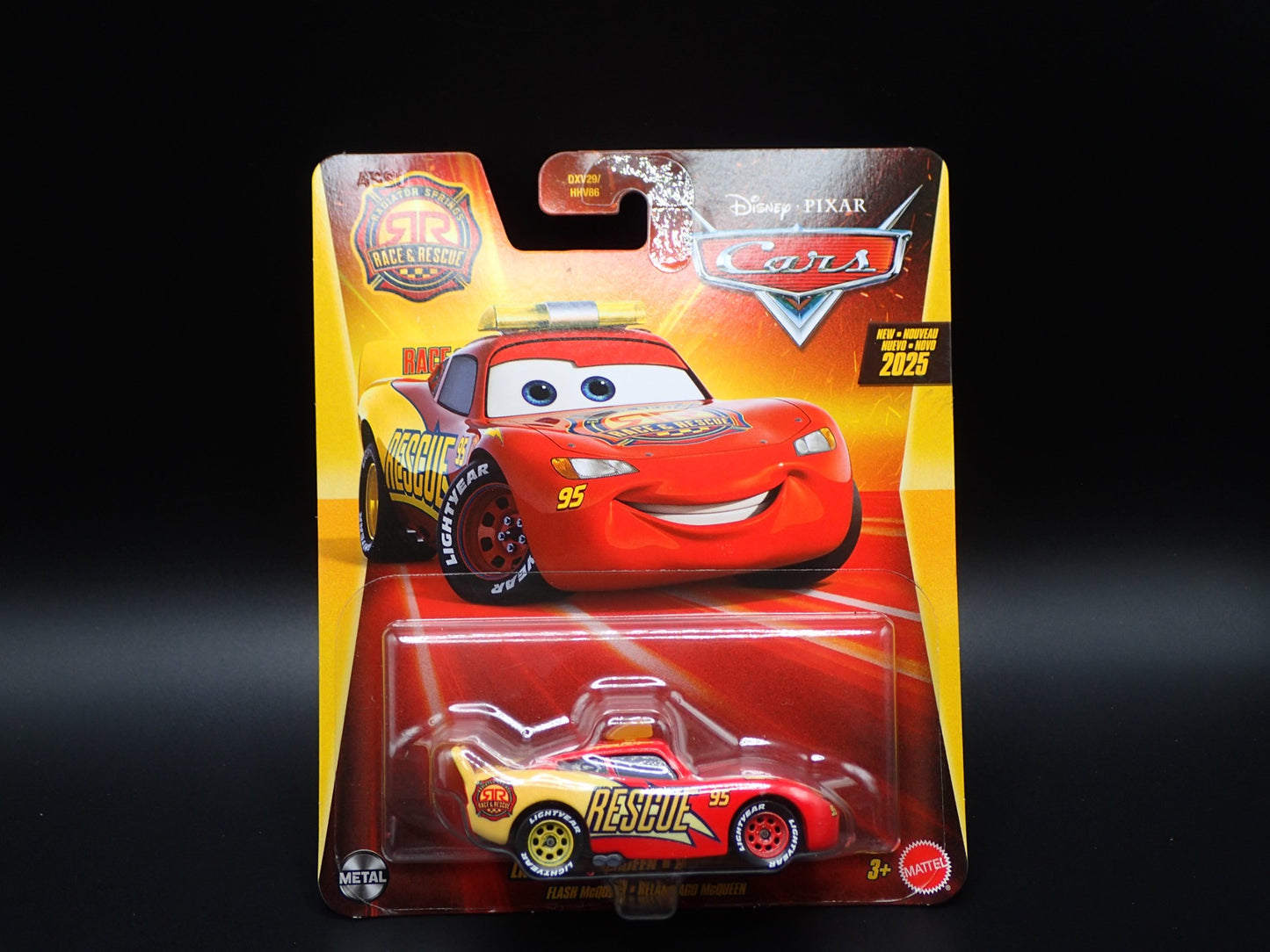 2025 DISNEY PIXAR CARS LIGHTNING MCQUEEN RADIATOR SPRINGS RACE & RESCUE MATTEL