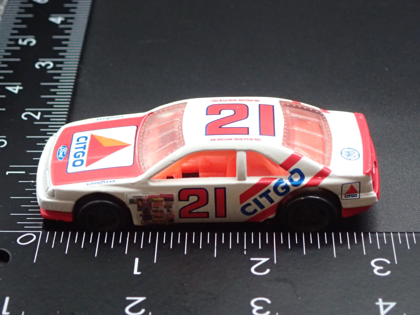 1994 94 FORD THUNDERBIRD 21 MORGAN SHEPHERD NASCAR 1:64 SCALE DIECAST MODEL CAR