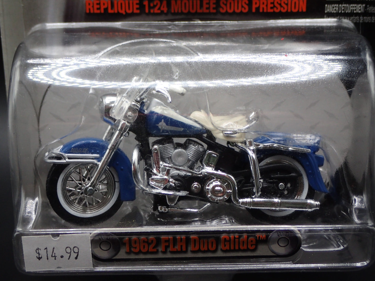 1962 62 FLH DUO GLIDE HARLEY DAVIDSON MOTORCYCLE MAISTO 1:24 DIECAST MODEL BIKE