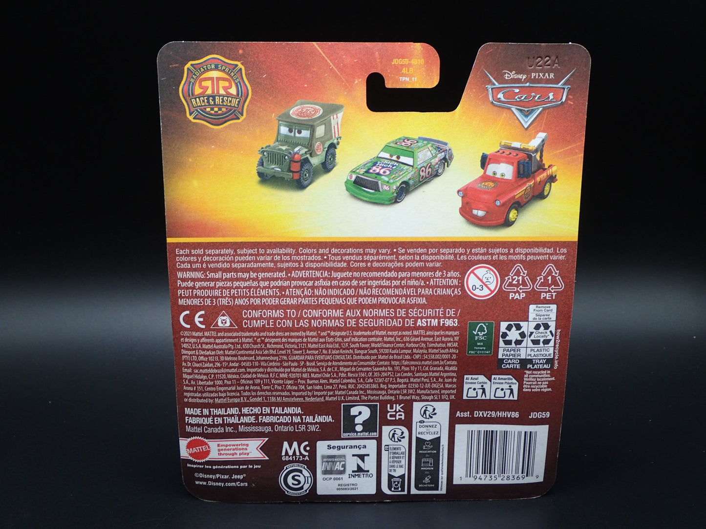 2025 DISNEY PIXAR CARS LIGHTNING MCQUEEN RADIATOR SPRINGS RACE & RESCUE MATTEL