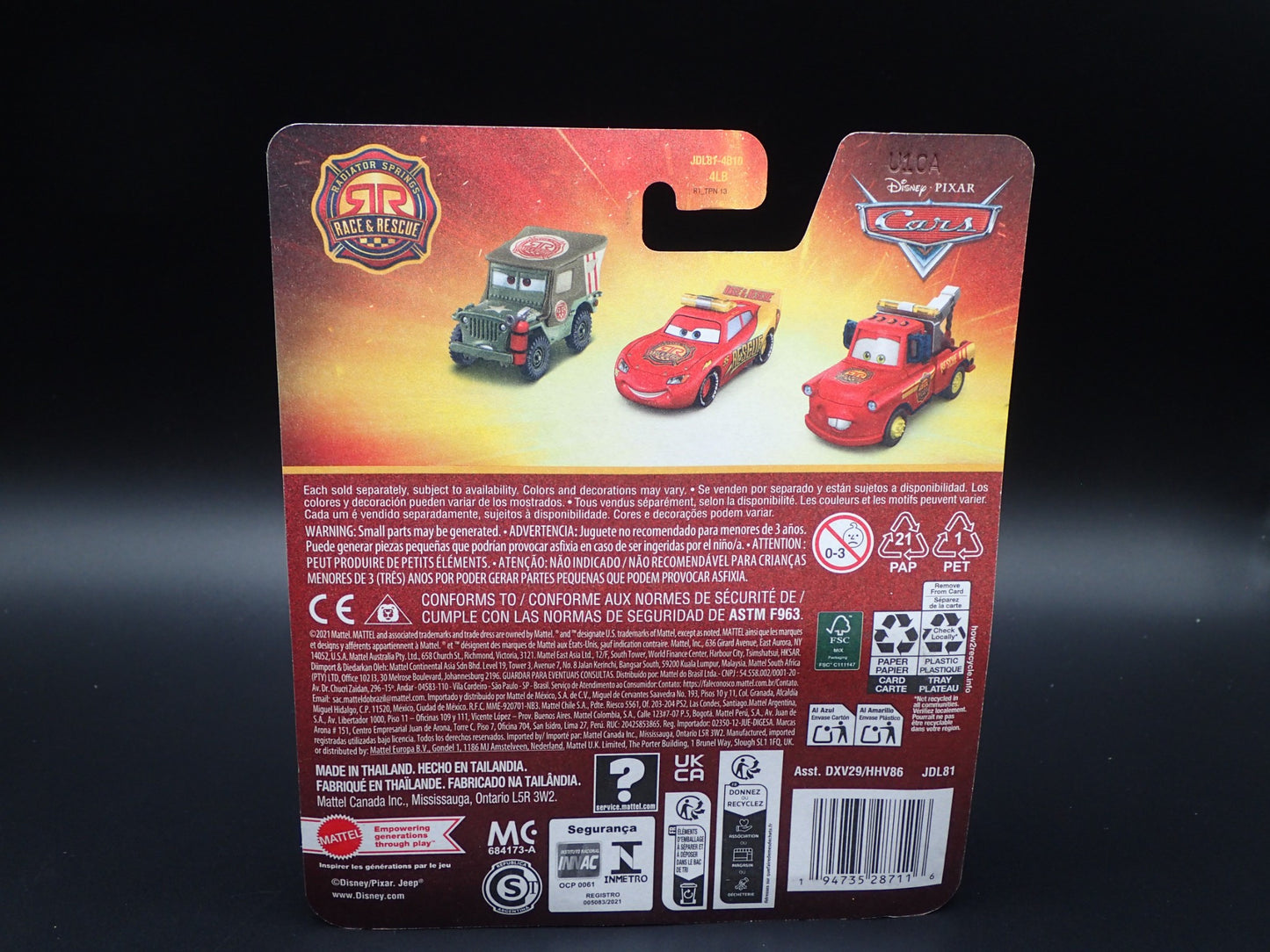 2025 DISNEY PIXAR CARS CHICK HICKS RADIATOR SPRINGS RACE & RESCUE MATTEL RARE