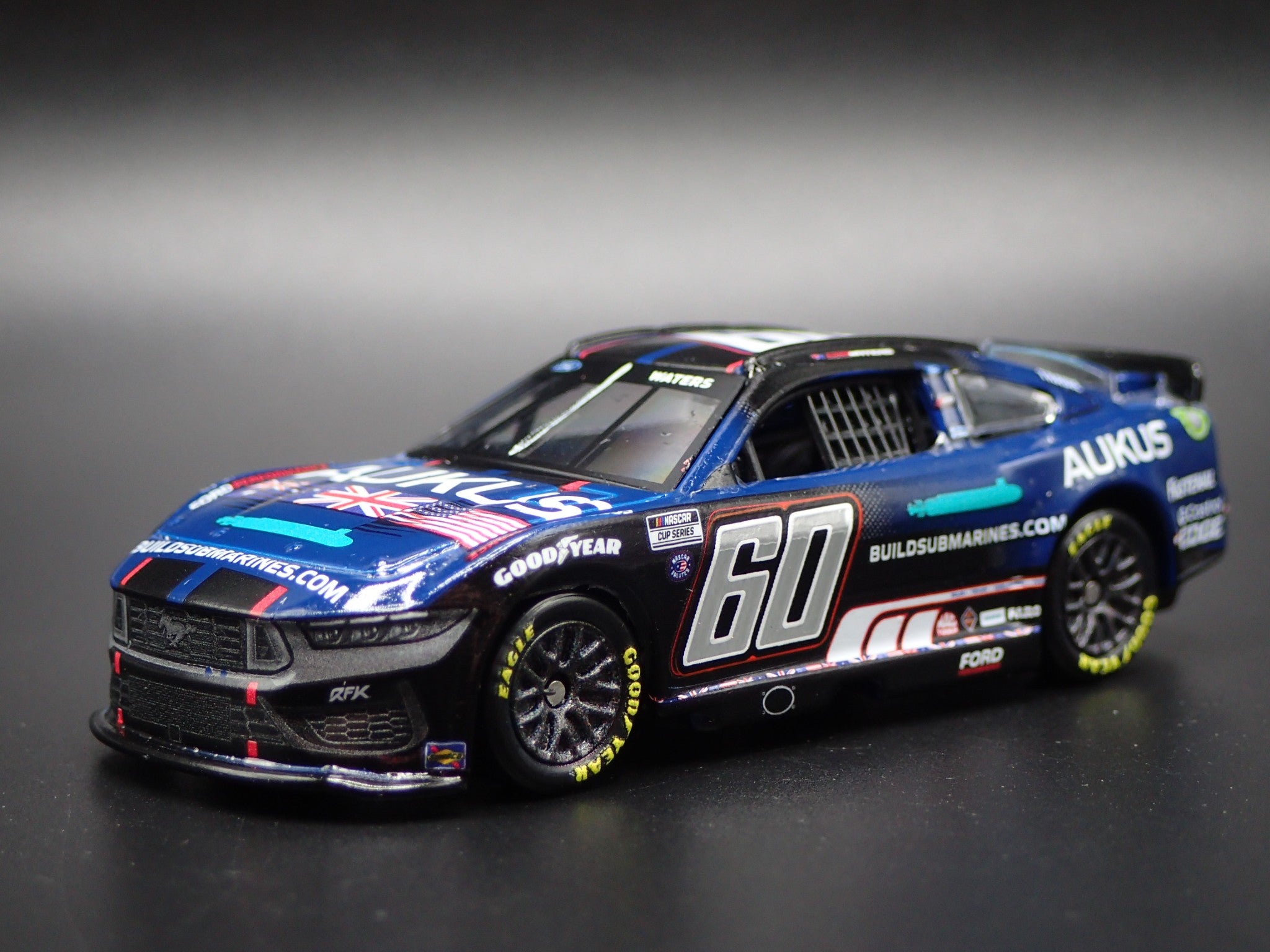 2024 24 FORD MUSTANG #60 CAM WATERS AUKUS NASCAR 1:64 SCALE