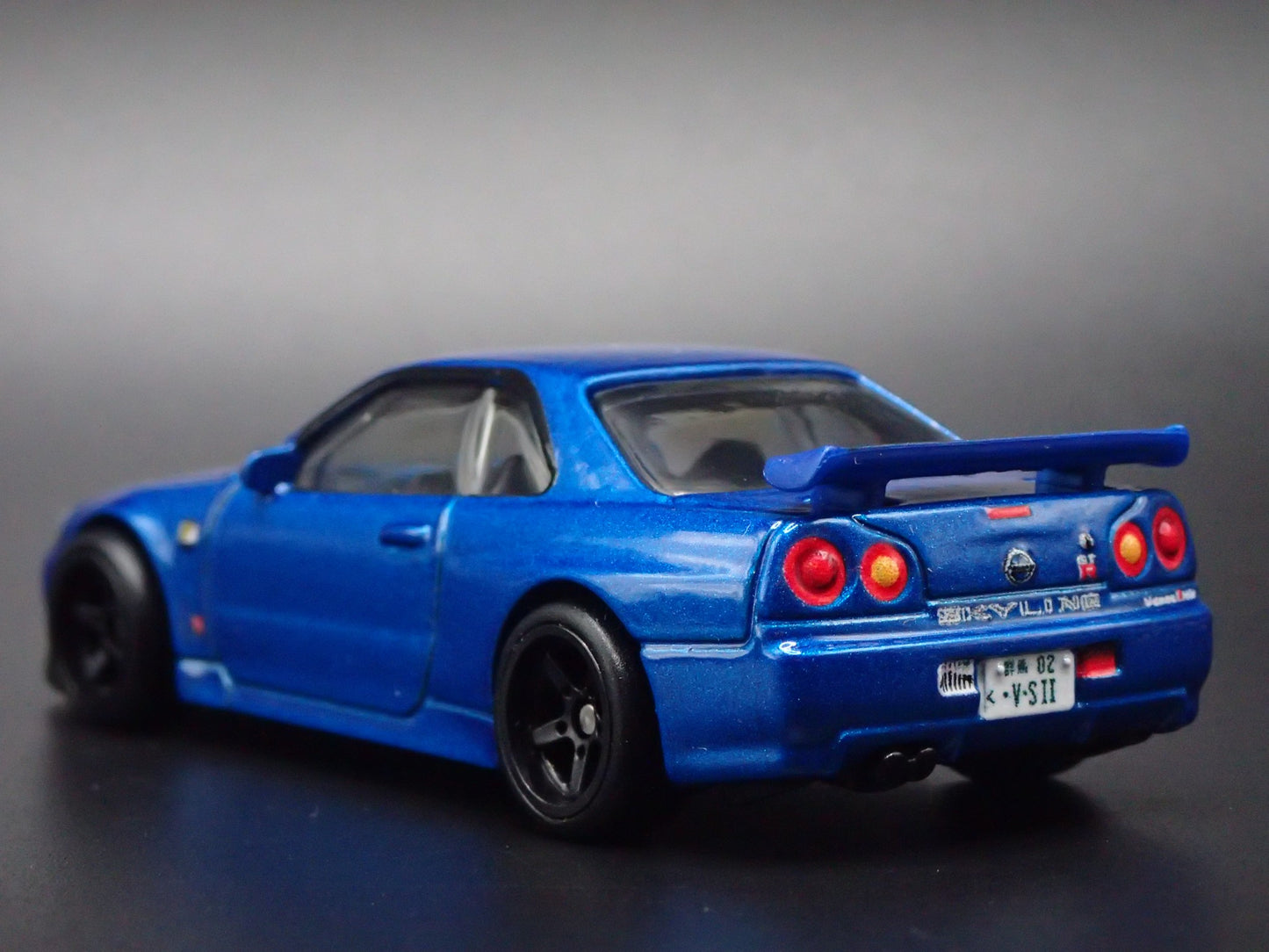 1999-2002 NISSAN SKYLINE GT-RV-SPEC II BNR34 BLUE 1:64 SCALE DIECAST MODEL CAR