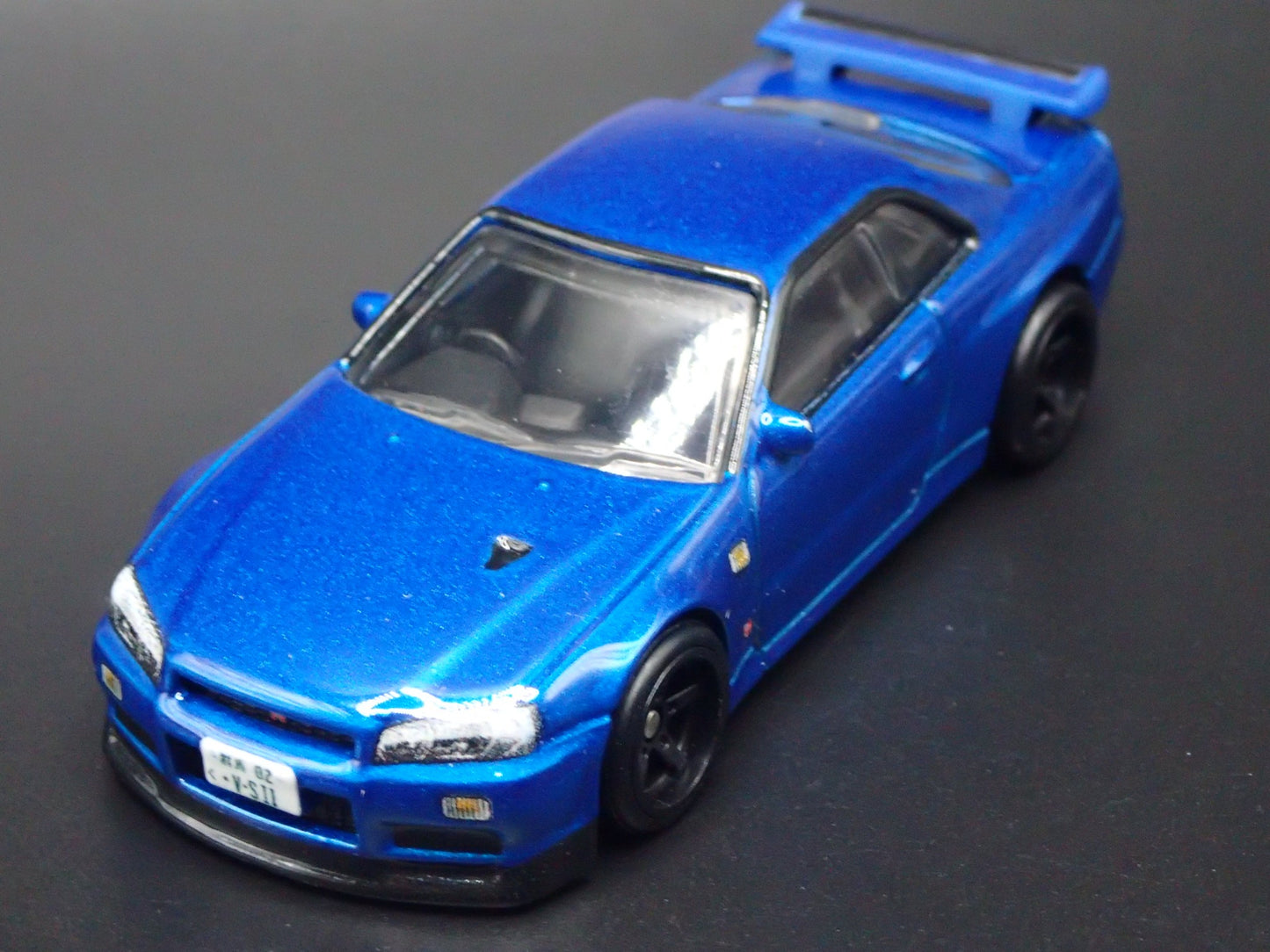 1999-2002 NISSAN SKYLINE GT-RV-SPEC II BNR34 BLUE 1:64 SCALE DIECAST MODEL CAR