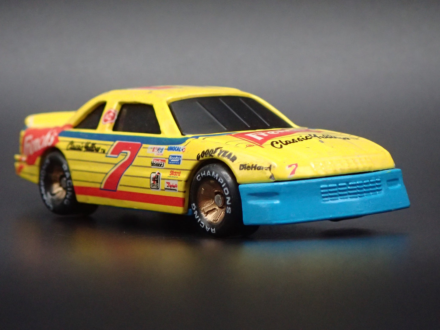 1991 CHEVY LUMINA #7 HARRY GANT FRENCHS NASCAR 1:64 SCALE DIECAST MODEL CAR