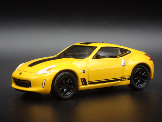 2009-2020 NISSAN 370Z YELLOW 1:64 SCALE COLLECTIBLE DIORAMA DIECAST MODEL CAR