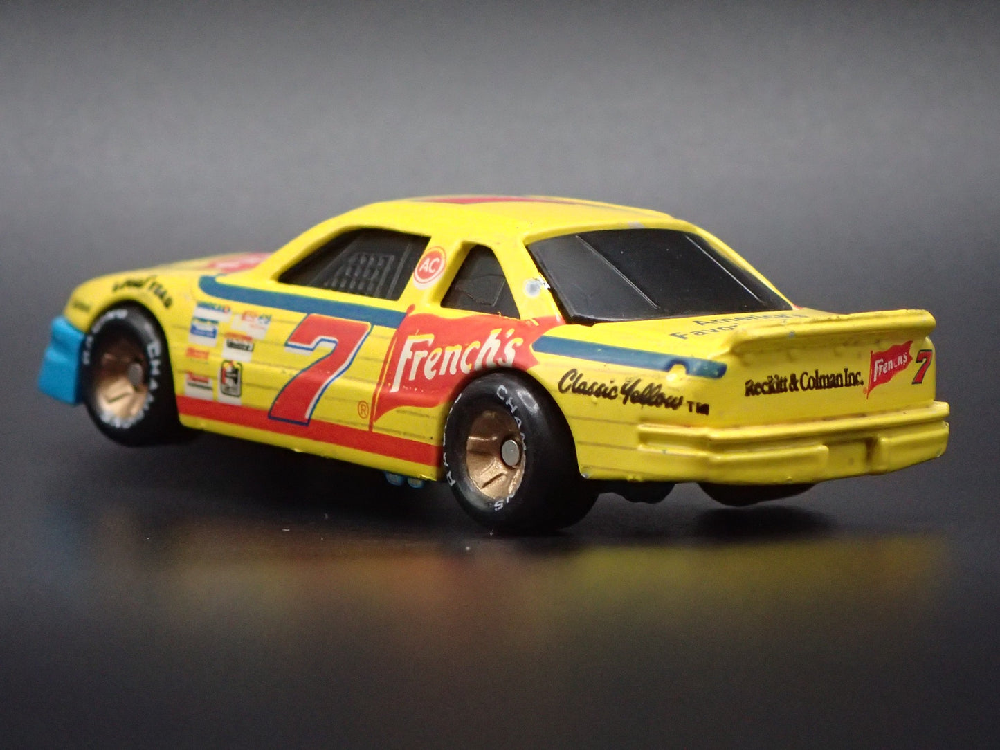 1991 CHEVY LUMINA #7 HARRY GANT FRENCHS NASCAR 1:64 SCALE DIECAST MODEL CAR