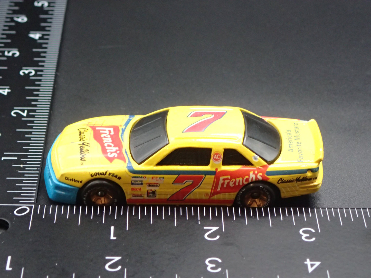 1991 CHEVY LUMINA #7 HARRY GANT FRENCHS NASCAR 1:64 SCALE DIECAST MODEL CAR