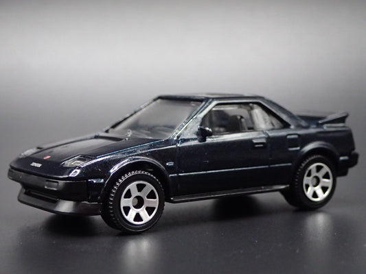 1984-1989 TOYOTA MR2 LIGHTS DOWN BLUE 1/64 SCALE COLLECTIBLE DIECAST MODEL CAR