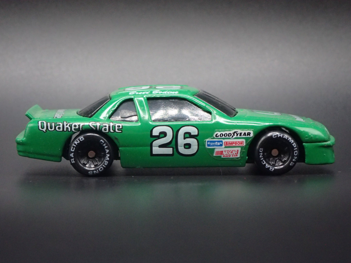 1991 91 BUICK REGAL 26 BRETT BODINE NASCAR 1:64 SCALE DIORAMA DIECAST MODEL CAR