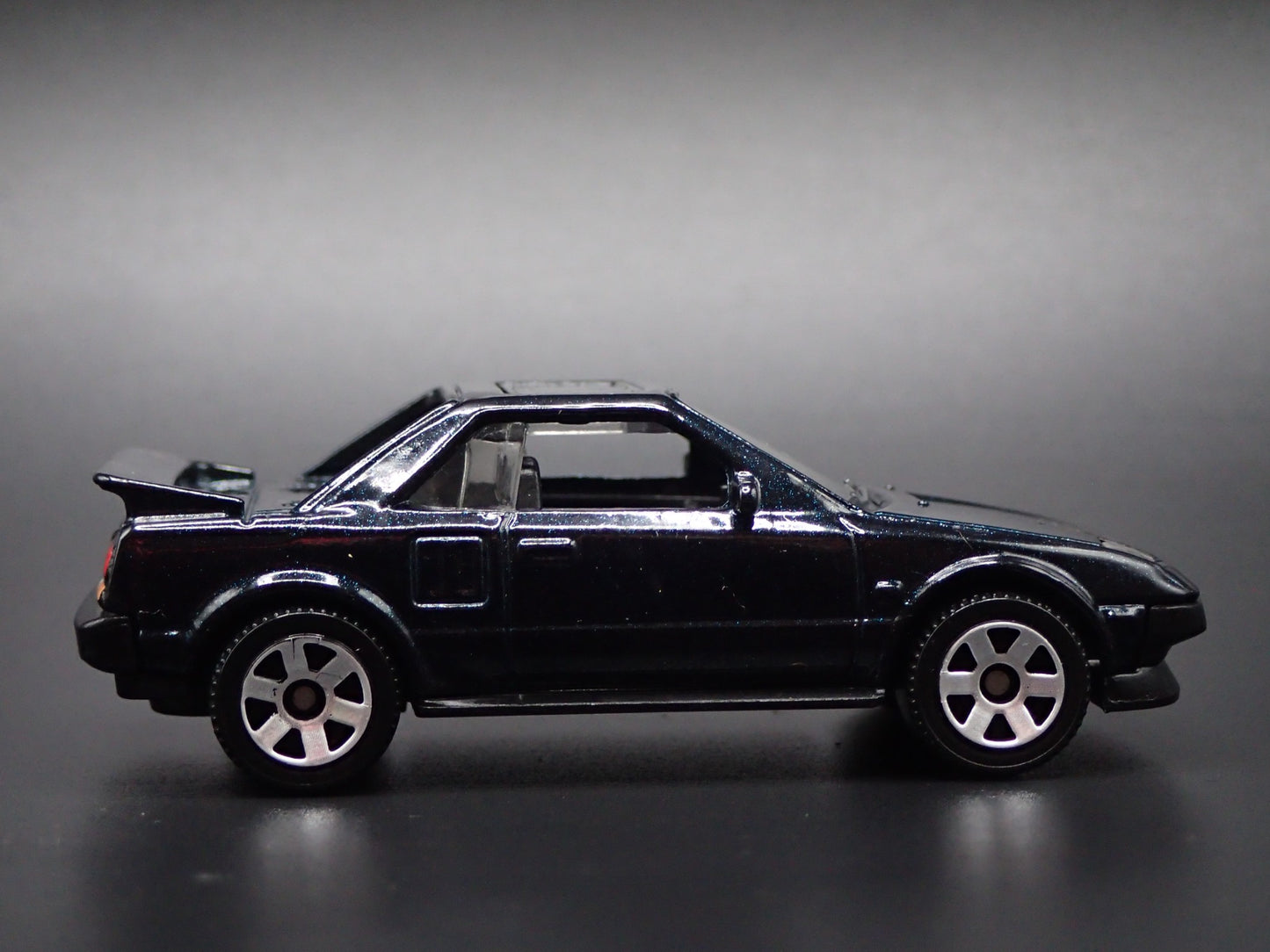 1984-1989 TOYOTA MR2 LIGHTS DOWN BLUE 1/64 SCALE COLLECTIBLE DIECAST MODEL CAR