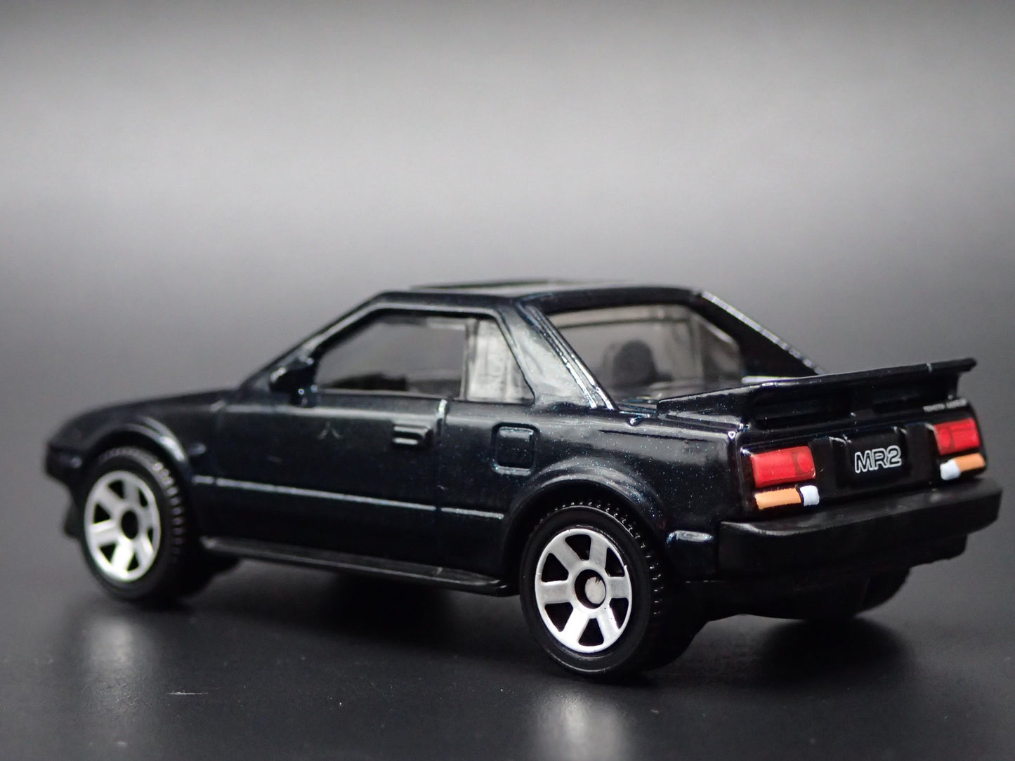 1984-1989 TOYOTA MR2 LIGHTS DOWN BLUE 1/64 SCALE COLLECTIBLE DIECAST MODEL CAR