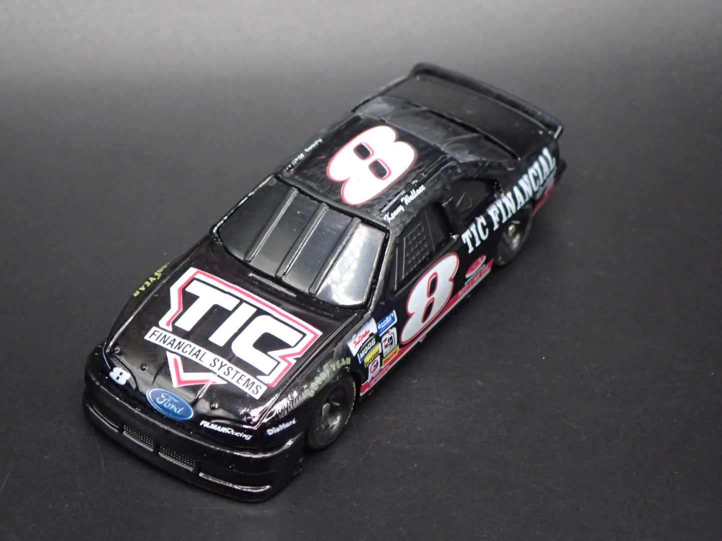 1994 94 FORD THUNDERBIRD 8 KENNY WALLACE TIC NASCAR 1:64 SCALE DIECAST MODEL CAR