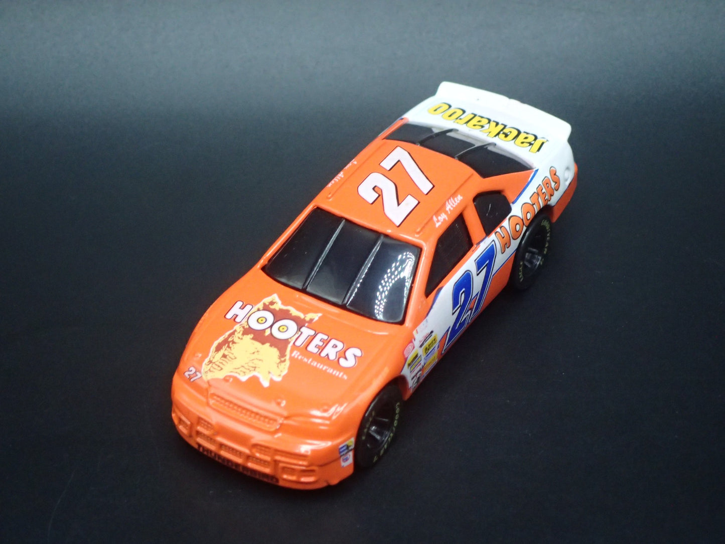 1995 FORD THUNDERBIRD 27 LOY ALLEN HOOTERS NASCAR 1:64 SCALE DIECAST MODEL CAR