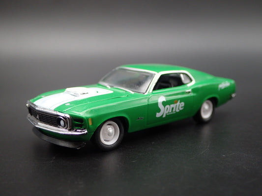 1970 70 FORD MUSTANG 428 SCJ FASTBACK SPRITE GREEN 1:64 SCALE DIECAST MODEL CAR