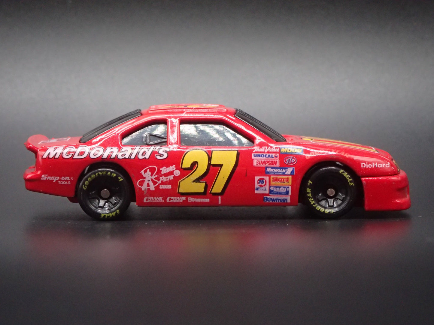 1994 94 FORD THUNDERBIRD 27 JIMMY SPENCER NASCAR 1:64 SCALE DIECAST MODEL CAR