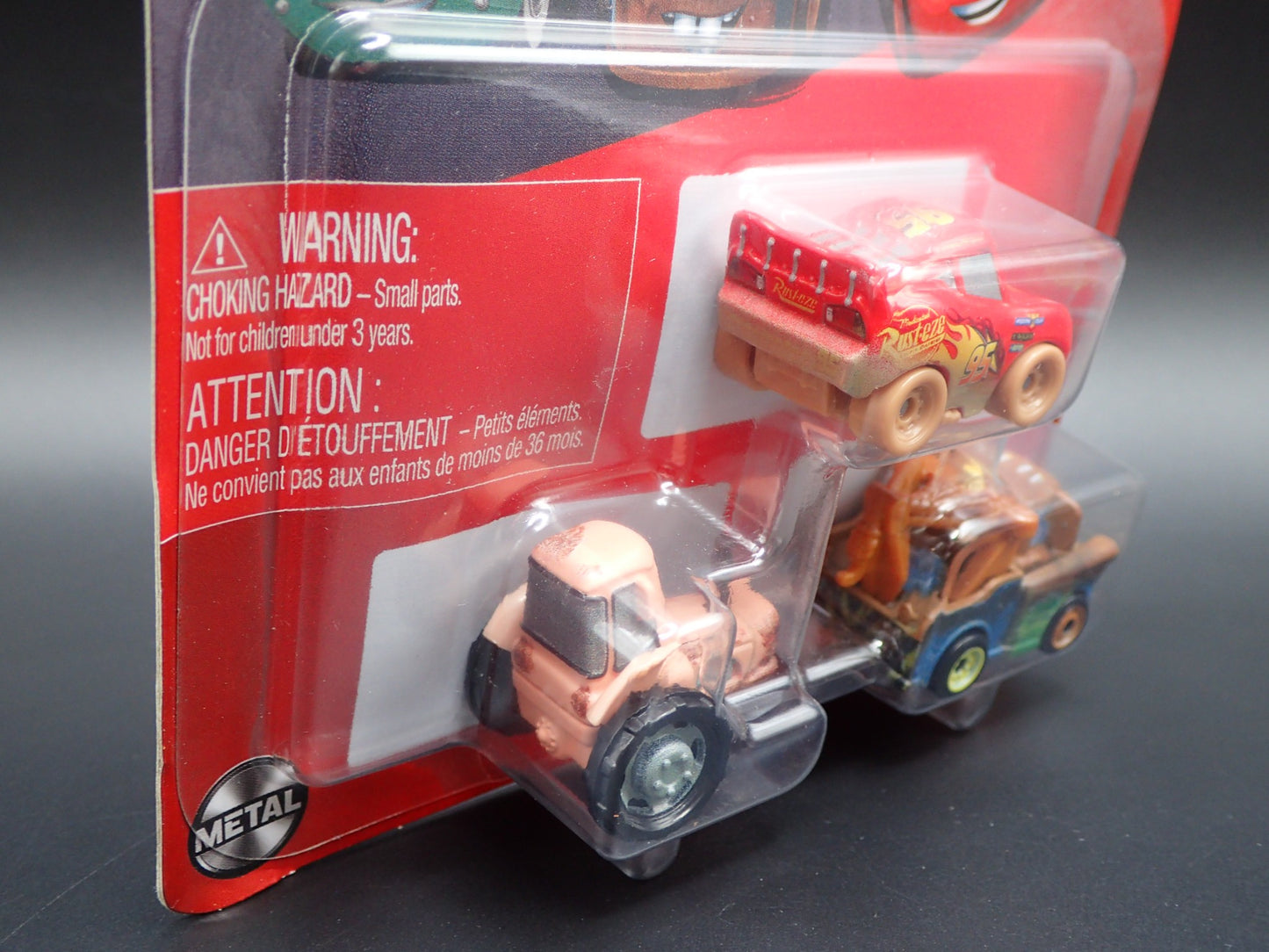 2025 DISNEY PIXAR CARS MINI RACERS 3 PACK MCQUEEN, MATER, TRACTOR DIECAST MICRO