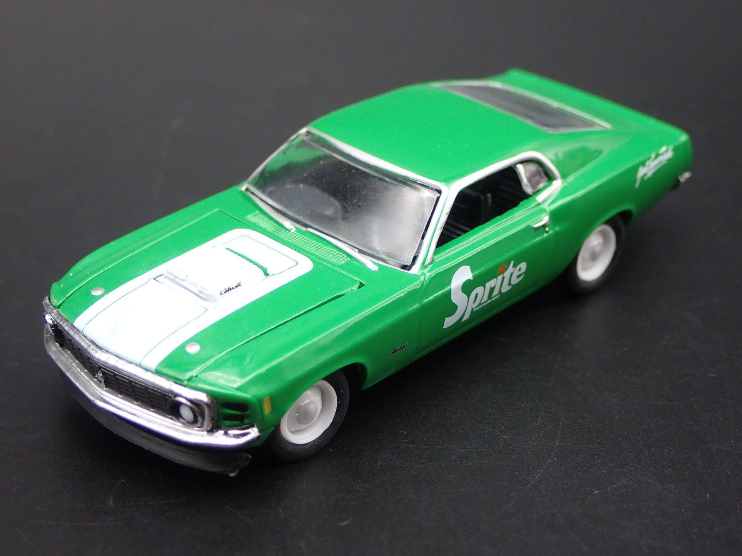 1970 70 FORD MUSTANG 428 SCJ FASTBACK SPRITE GREEN 1:64 SCALE DIECAST MODEL CAR