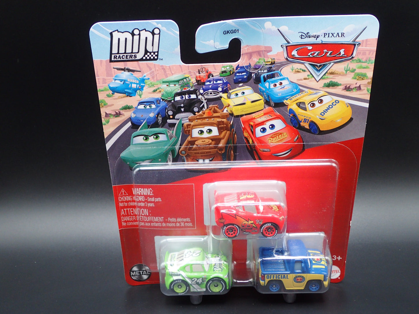 2025 DISNEY PIXAR CARS MINI RACERS 3 PACK MCQUEEN, BRICK, HOOVER DIECAST MICRO