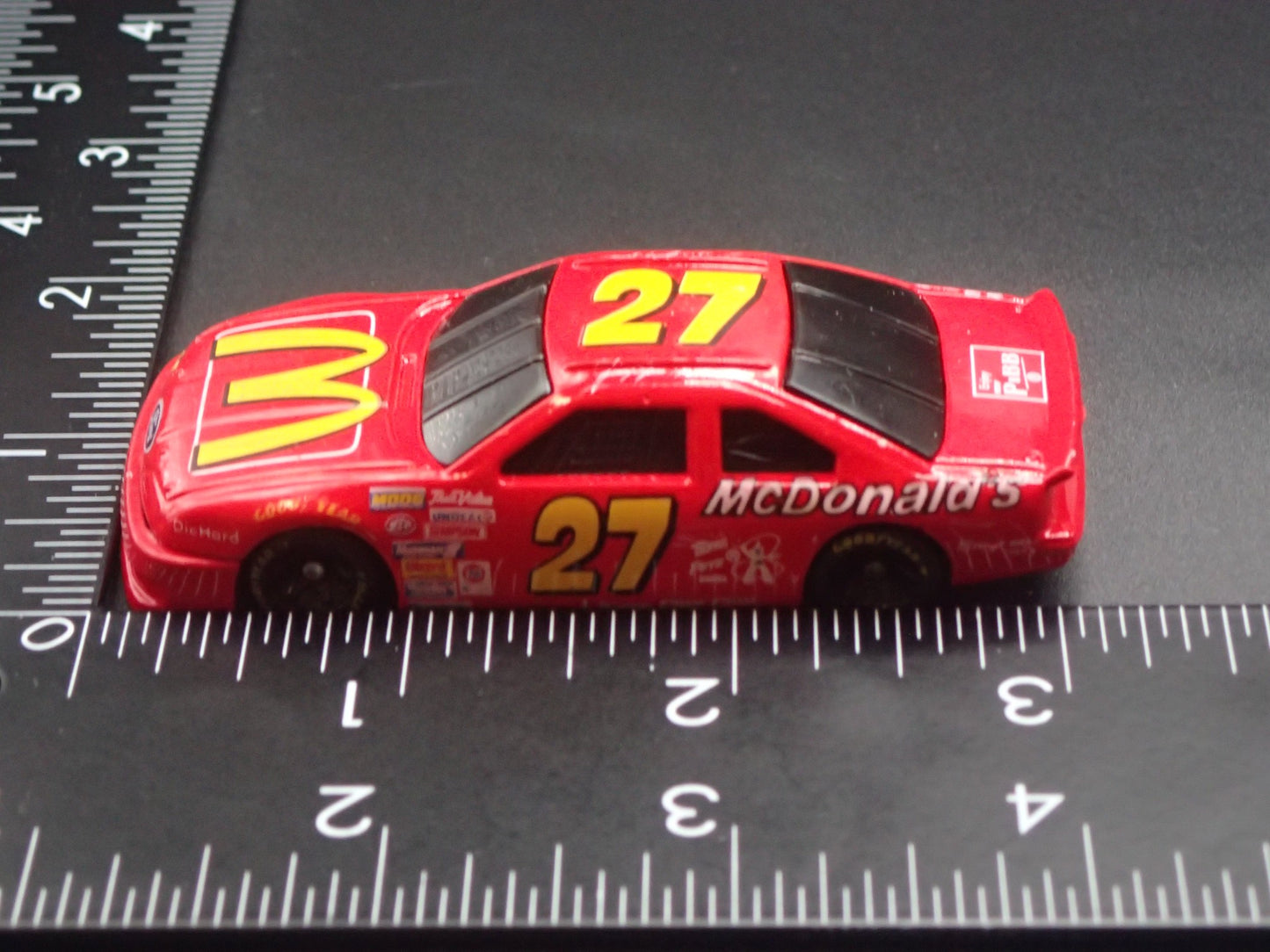 1994 94 FORD THUNDERBIRD 27 JIMMY SPENCER NASCAR 1:64 SCALE DIECAST MODEL CAR
