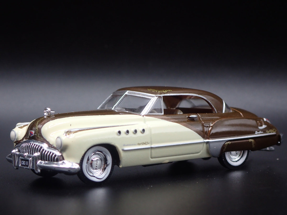 1949 49 BUICK ROADMASTER HARDTOP WITH HITCH 1/64 SCALE DIORAMA MODEL CAR-Burning Rubber Toy Company