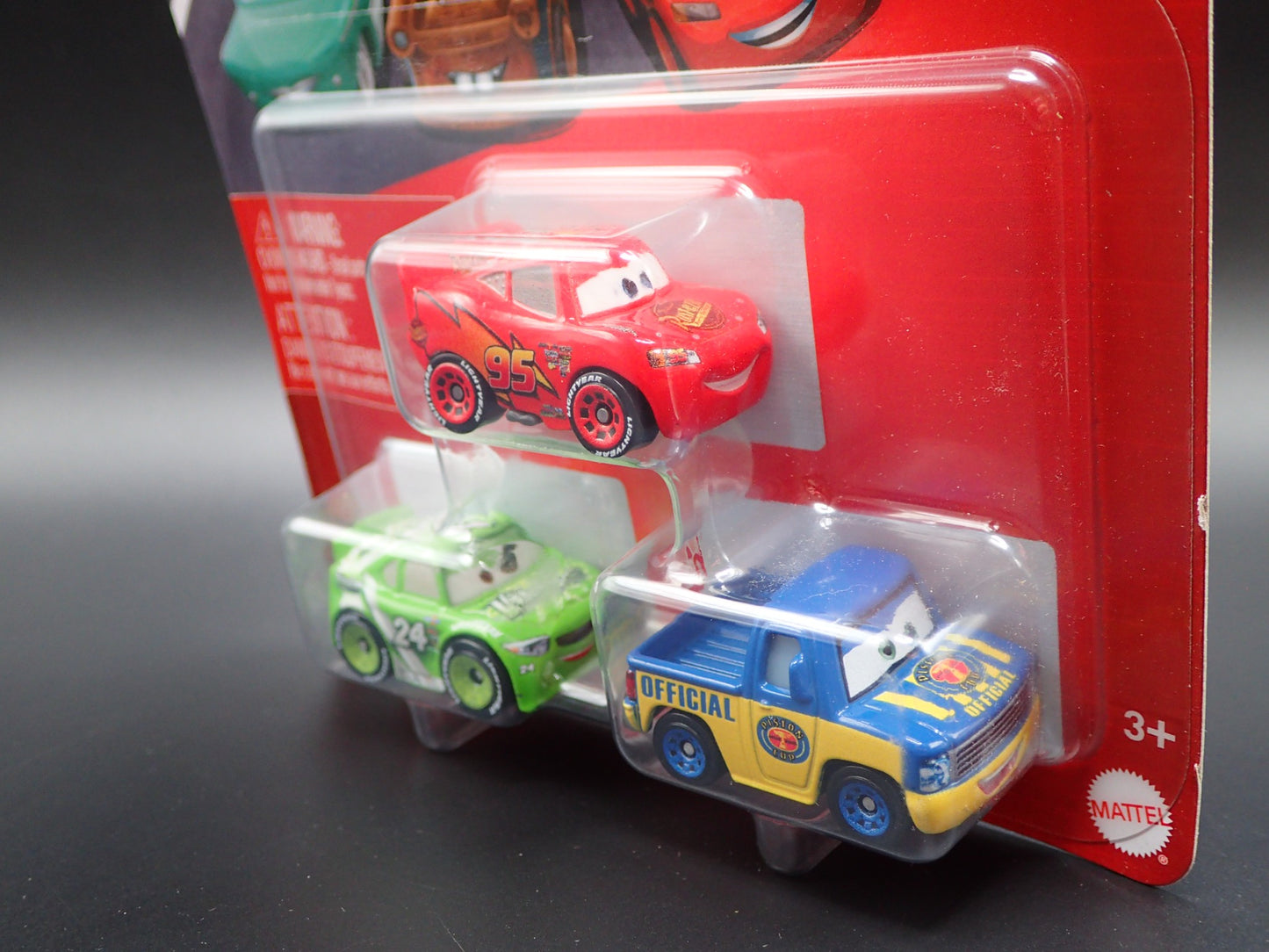 2025 DISNEY PIXAR CARS MINI RACERS 3 PACK MCQUEEN, BRICK, HOOVER DIECAST MICRO