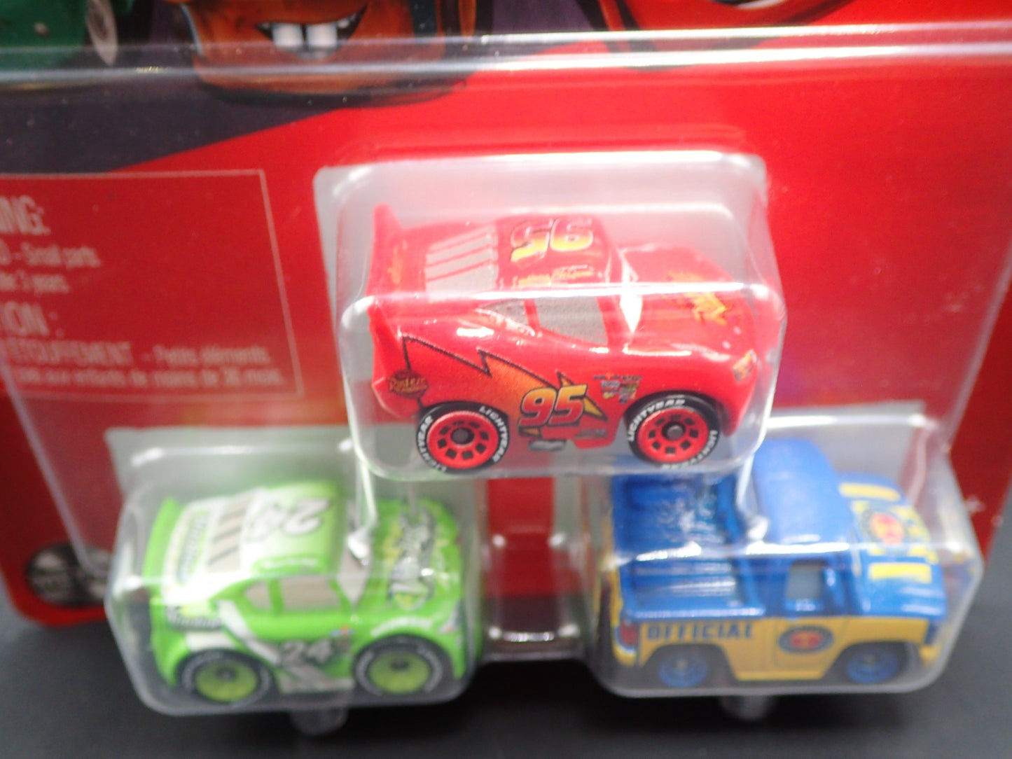 2025 DISNEY PIXAR CARS MINI RACERS 3 PACK MCQUEEN, BRICK, HOOVER DIECAST MICRO