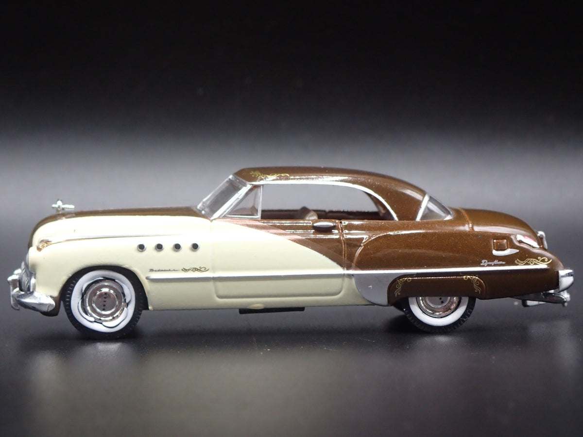 1949 49 BUICK ROADMASTER HARDTOP WITH HITCH 1/64 SCALE DIORAMA MODEL CAR-Burning Rubber Toy Company