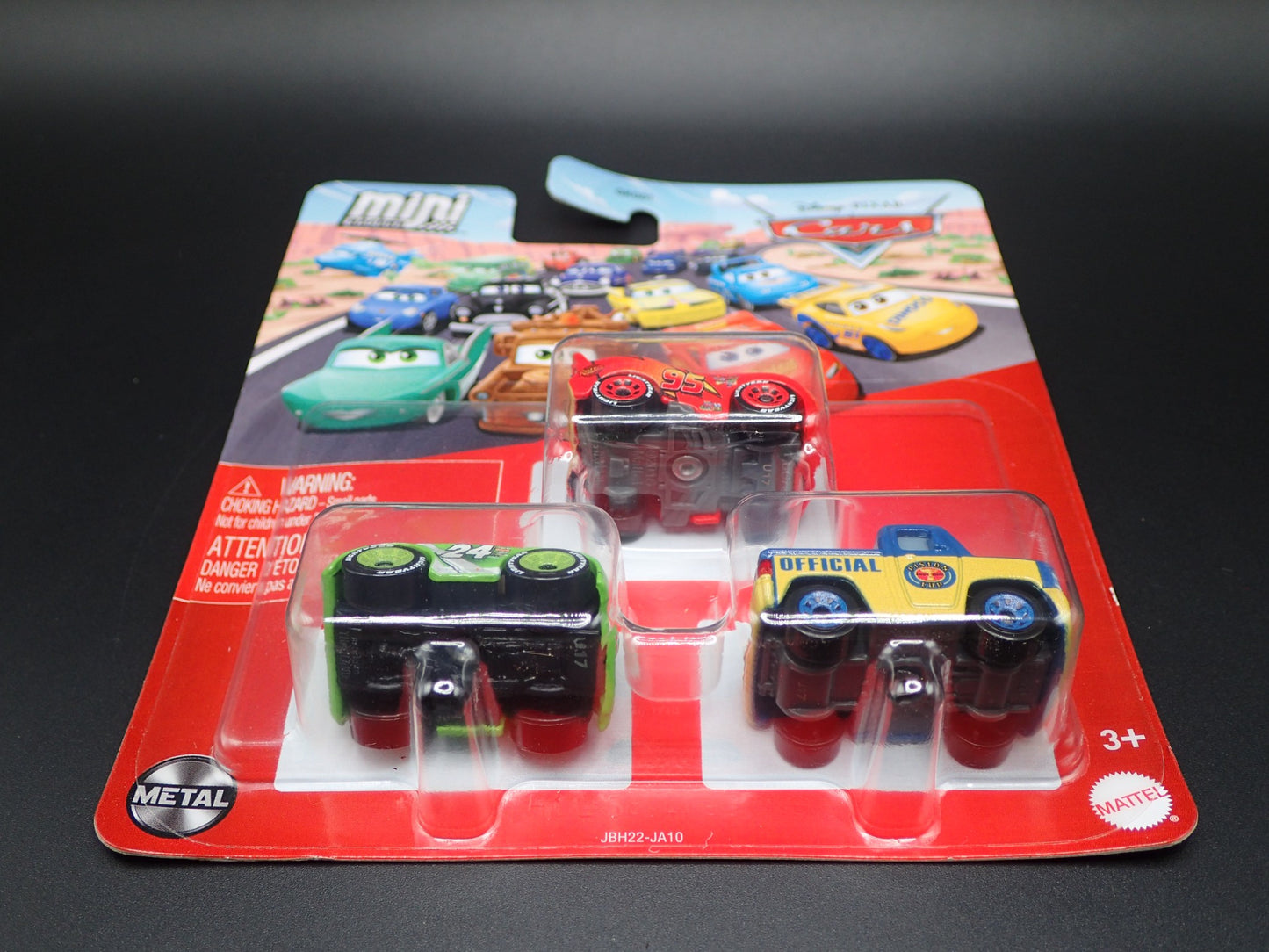 2025 DISNEY PIXAR CARS MINI RACERS 3 PACK MCQUEEN, BRICK, HOOVER DIECAST MICRO