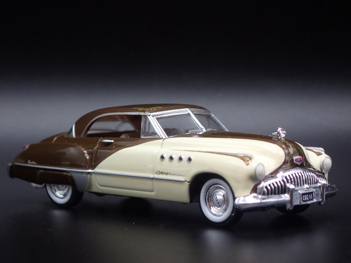 1949 49 BUICK ROADMASTER HARDTOP WITH HITCH 1/64 SCALE DIORAMA MODEL CAR-Burning Rubber Toy Company