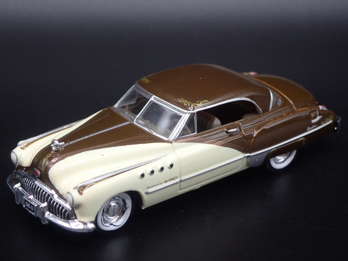 1949 49 BUICK ROADMASTER HARDTOP WITH HITCH 1/64 SCALE DIORAMA MODEL CAR-Burning Rubber Toy Company