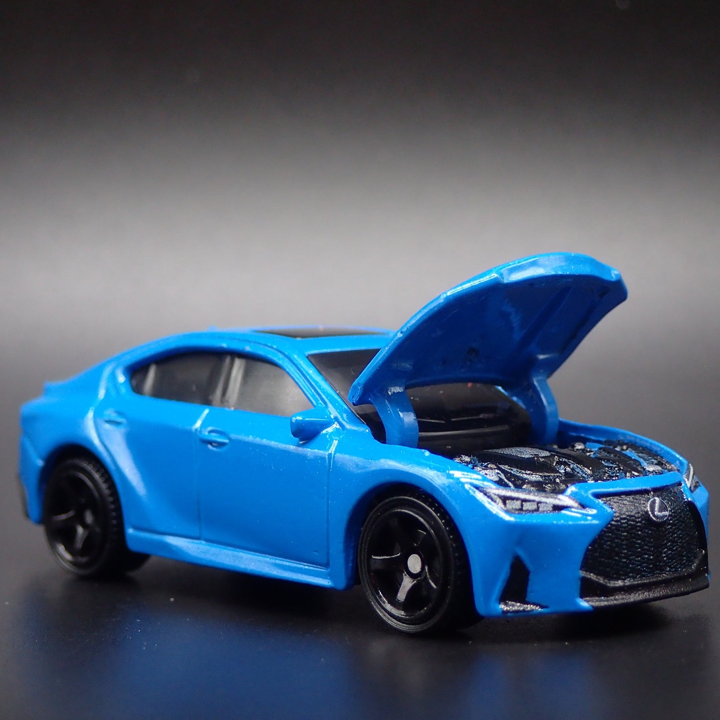 2022-2025 LEXUS IS 500 F SPORT BLUE 4 DOOR 1/64 SCALE DIORAMA DIECAST MODEL CAR