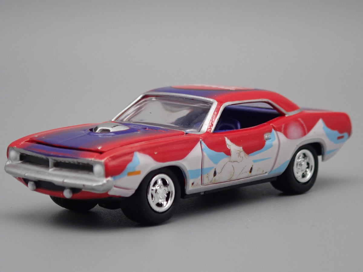 1970 PLYMOUTH CUDA COCA-COLA COKE RARE 1:64 SCALE COLLECTIBLE DIECAST MODEL CAR-Burning Rubber Toy Company
