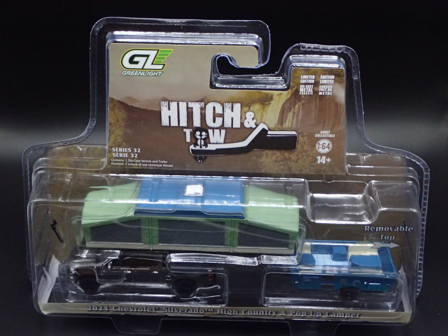 2024 CHEVY SILVERADO & POP UP CAMPER 2025 GREENLIGHT CHROME CHASE HITCH & TOW 32