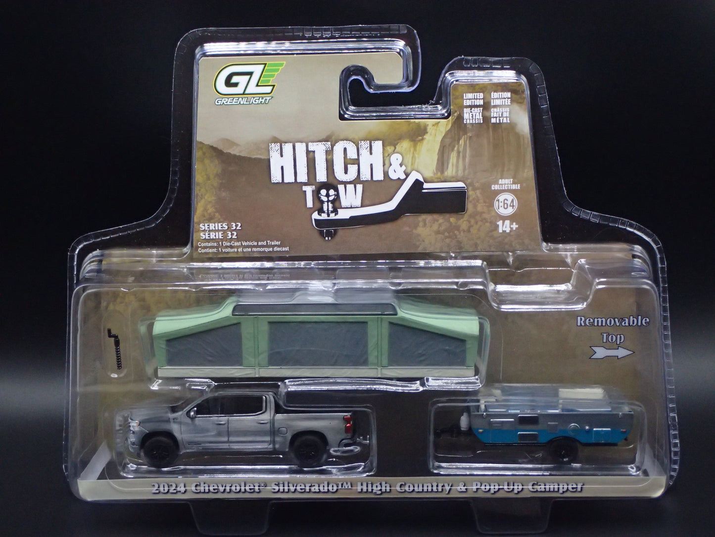 2024 CHEVY SILVERADO & POP UP CAMPER 2025 GREENLIGHT RAW CHASE HITCH & TOW 32