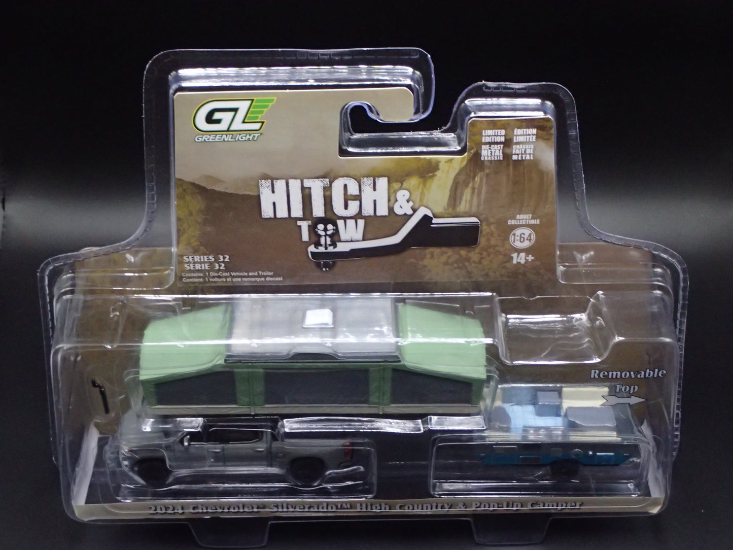 2024 CHEVY SILVERADO & POP UP CAMPER 2025 GREENLIGHT RAW CHASE HITCH & TOW 32