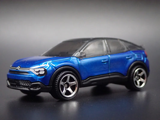 2020-2026 CITROEN E-C4 SUV BLUE 1:64 SCALE COLLECTIBLE DIORAMA DIECAST MODEL CAR