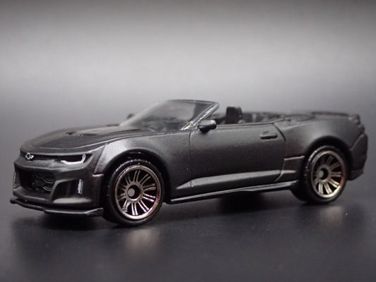 2016-2024 CHEVY CHEVROLET CAMARO CONVERTIBLE BLACK 1/64 SCALE DIECAST MODEL CAR