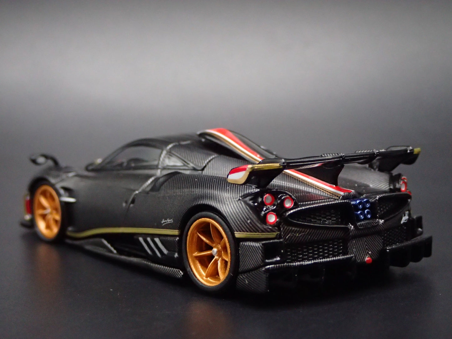 2020-2025 PAGANI IMOLA SUPERCAR MATT BLACK 1:64 SCALE DIORAMA DIECAST MODEL CAR
