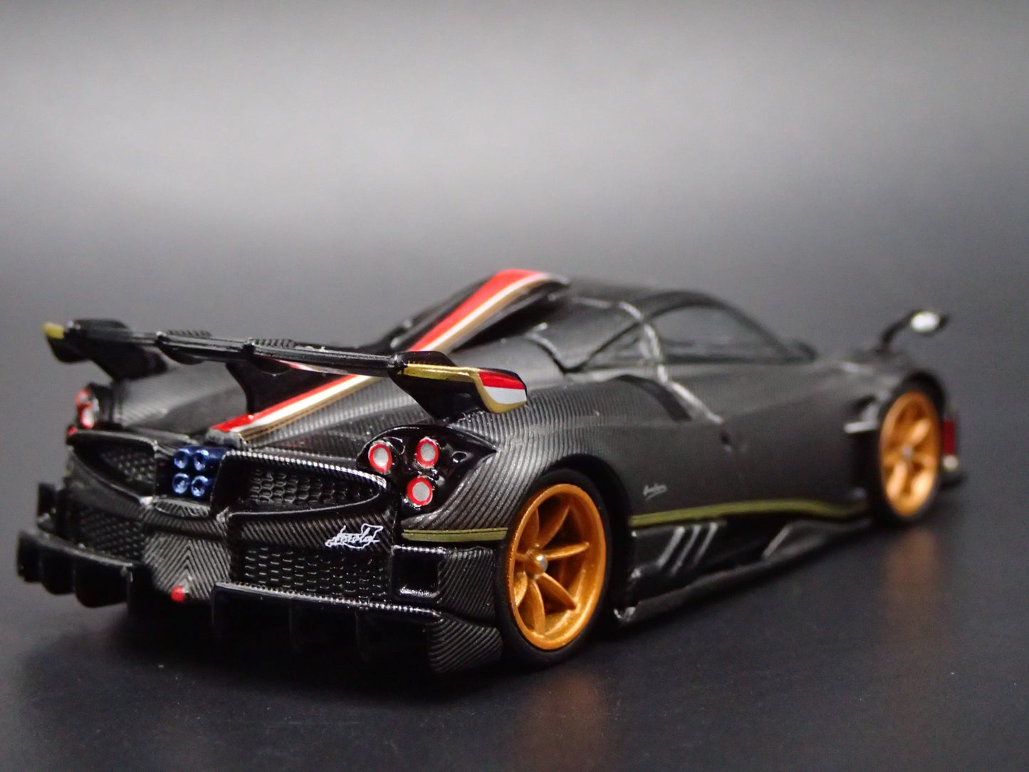 2020-2025 PAGANI IMOLA SUPERCAR MATT BLACK 1:64 SCALE DIORAMA DIECAST MODEL CAR