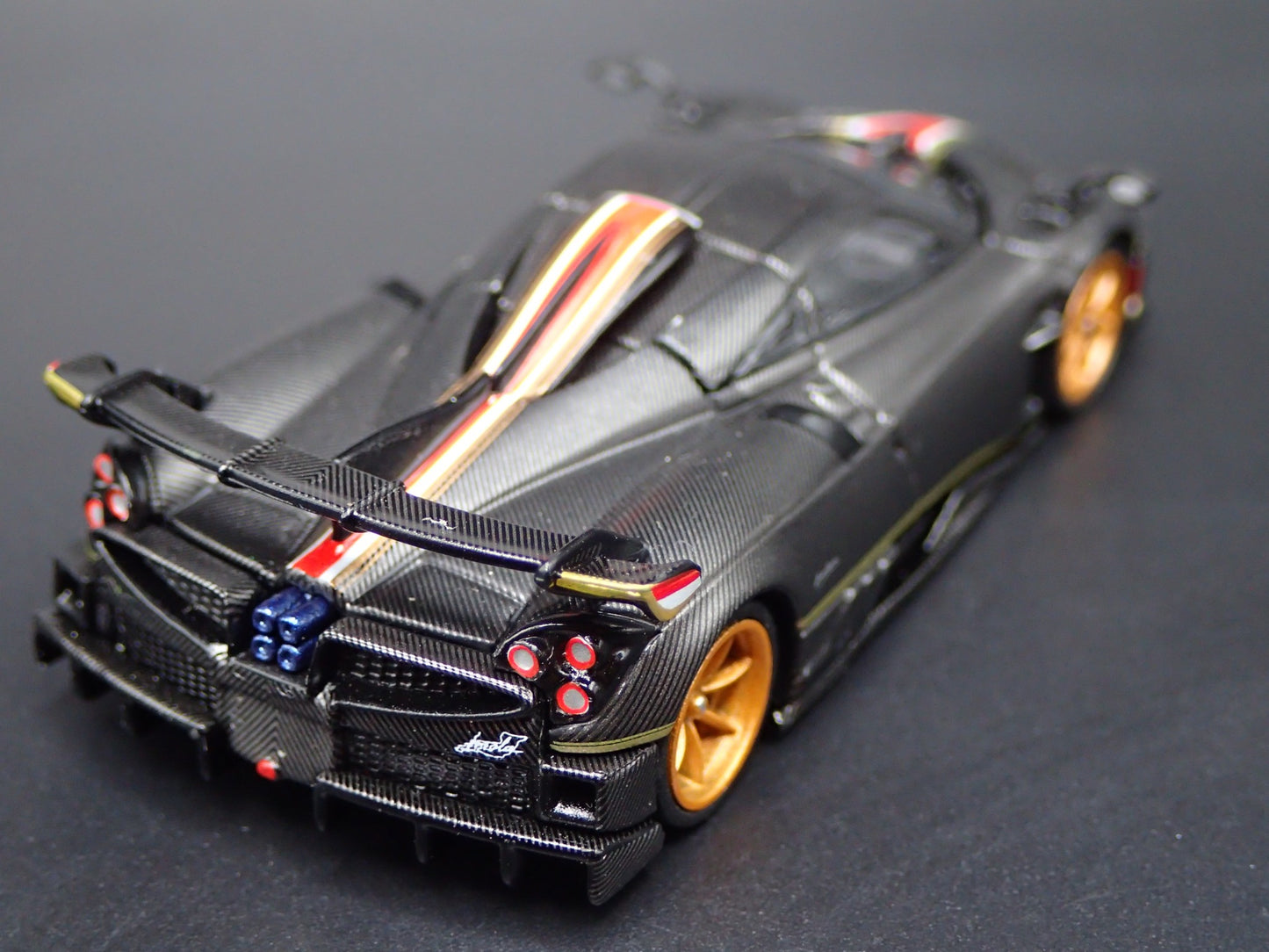 2020-2025 PAGANI IMOLA SUPERCAR MATT BLACK 1:64 SCALE DIORAMA DIECAST MODEL CAR