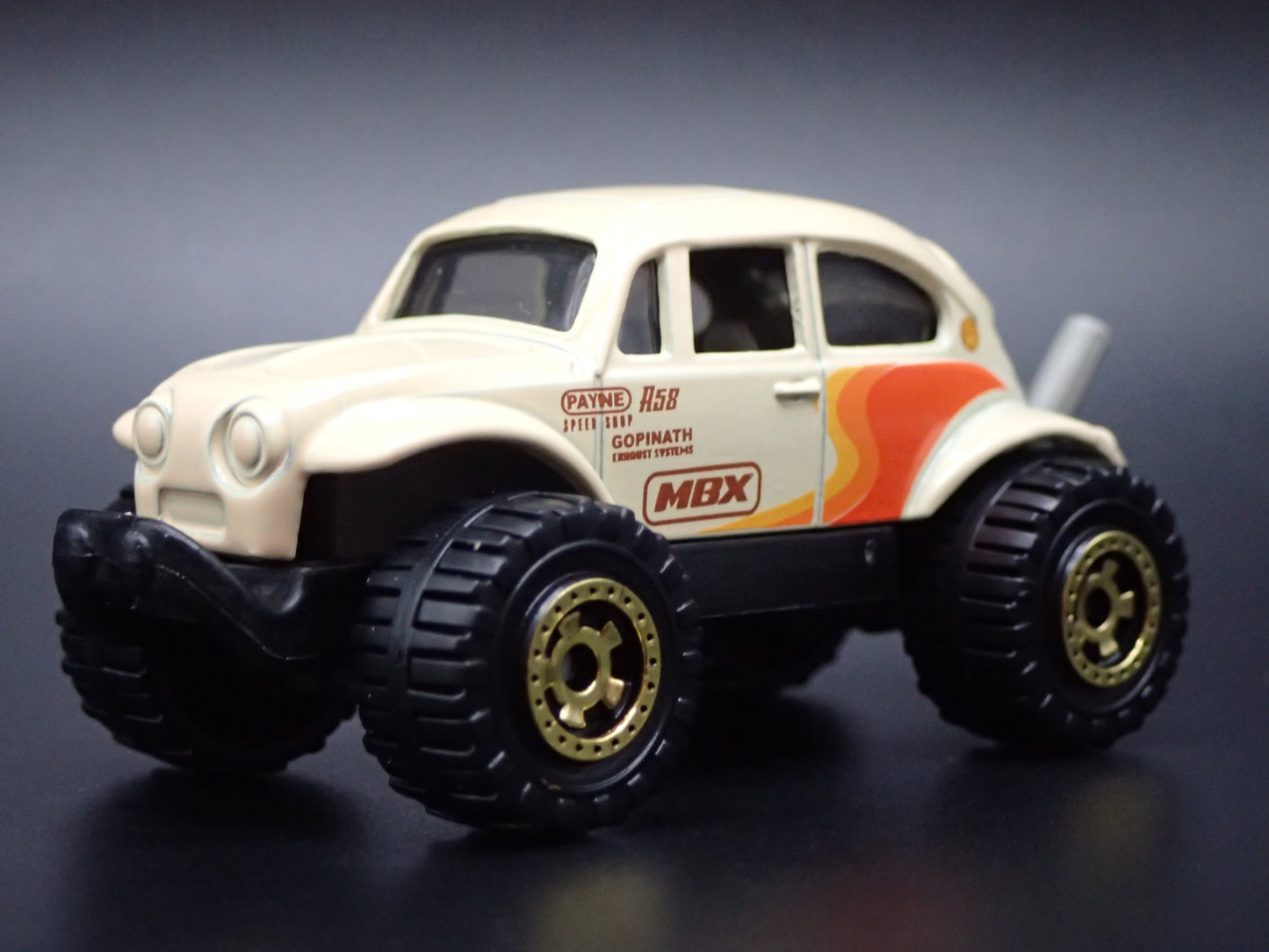 VW VOLKSWAGEN BAJA BEETLE BUG 4X4 CREAM 1:64 SCALE DIORAMA DIECAST MODEL CAR