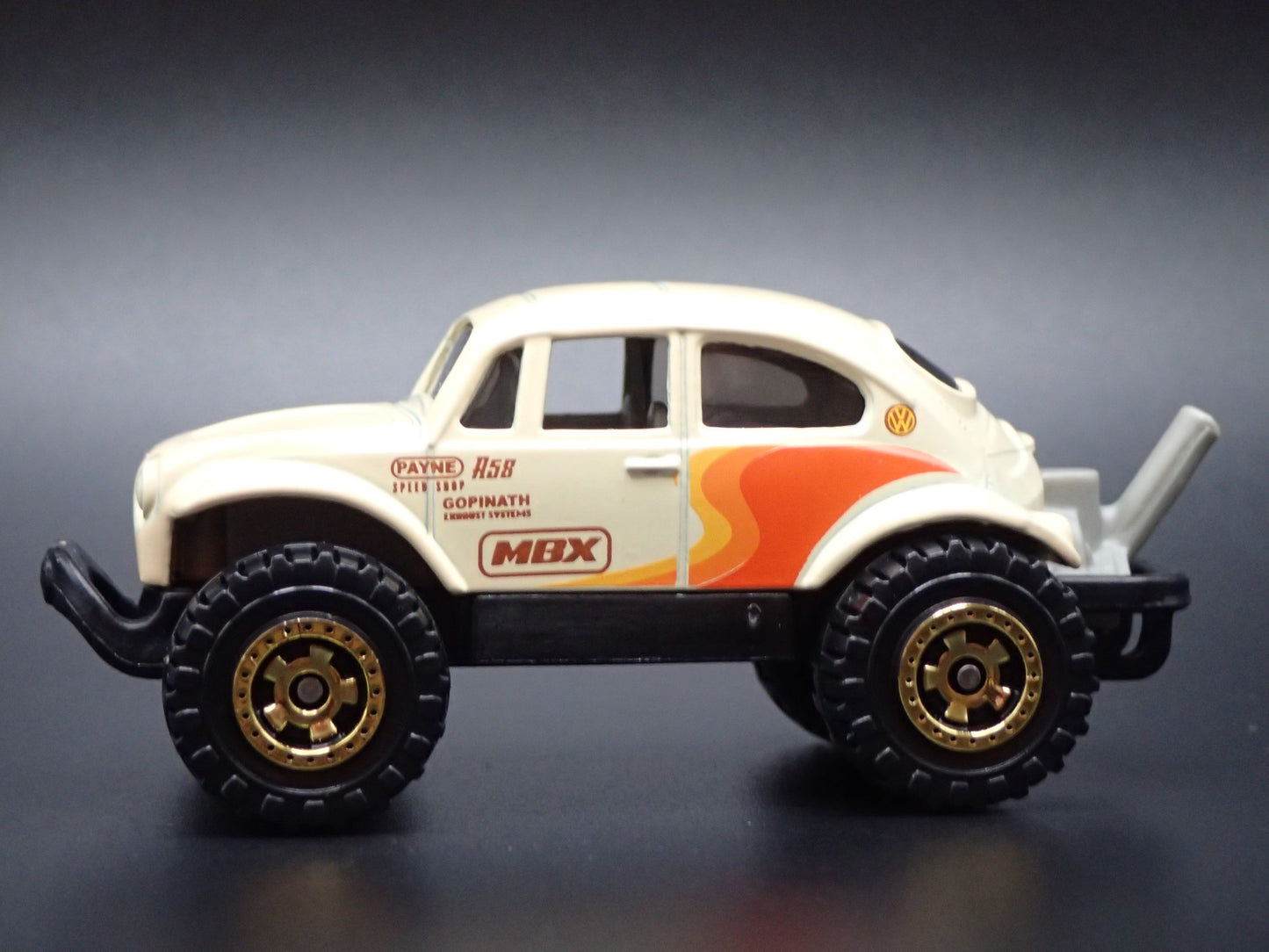 VW VOLKSWAGEN BAJA BEETLE BUG 4X4 CREAM 1:64 SCALE DIORAMA DIECAST MODEL CAR