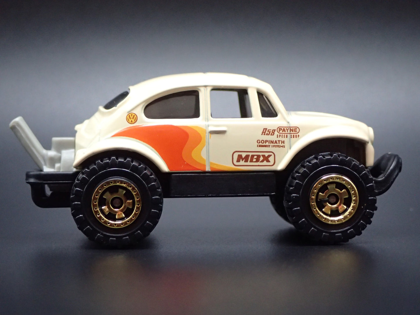 VW VOLKSWAGEN BAJA BEETLE BUG 4X4 CREAM 1:64 SCALE DIORAMA DIECAST MODEL CAR