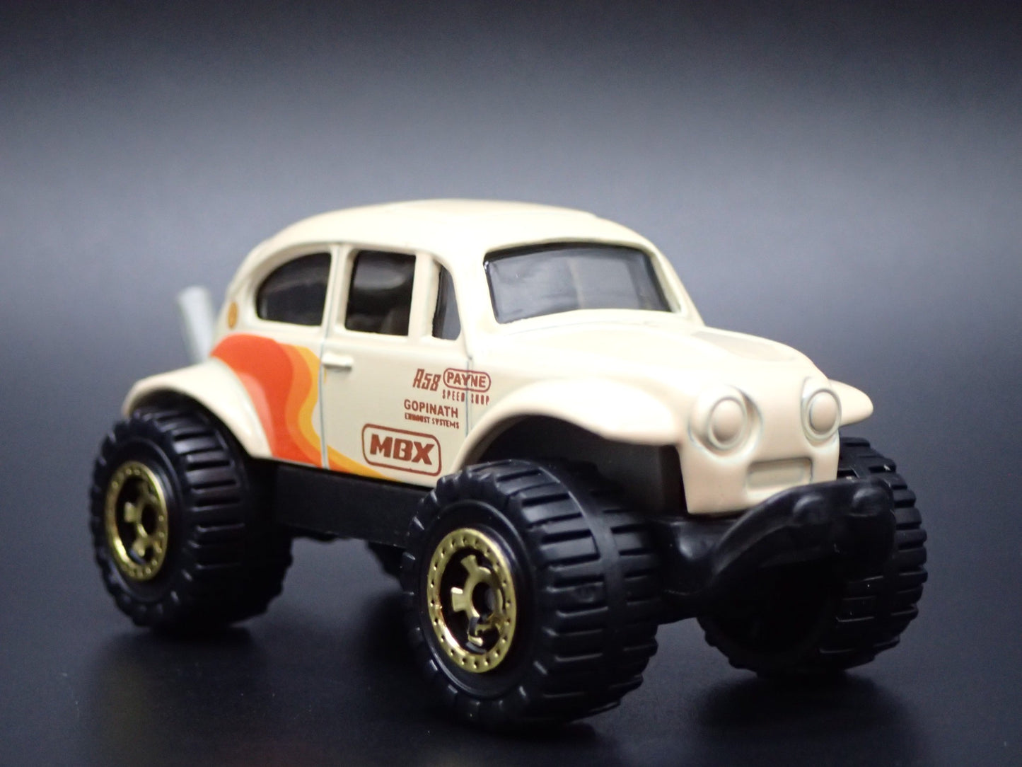 VW VOLKSWAGEN BAJA BEETLE BUG 4X4 CREAM 1:64 SCALE DIORAMA DIECAST MODEL CAR